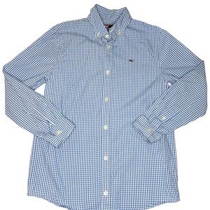 Vineyard Vines Checkered Button Down Size Medium (12-14)